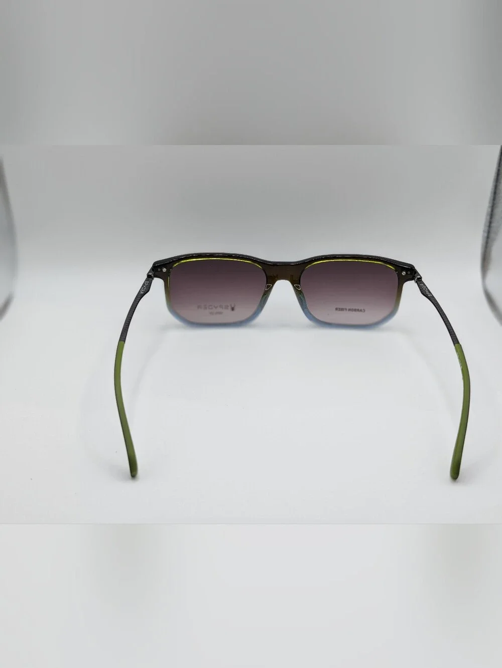 NWT Spyder Carbon Fiber Temple Sunglasses Gradient Lens + Zippered Hard Case